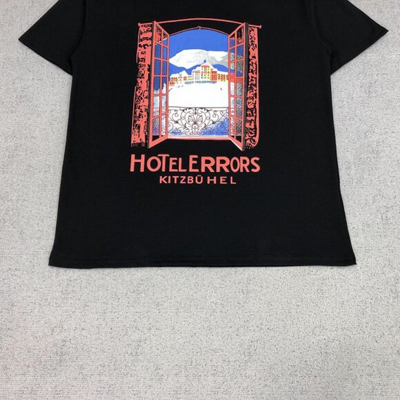 House of Errors Black Hotel Errors Kitzbühel Windows T Shirt - Picture 2 of 10